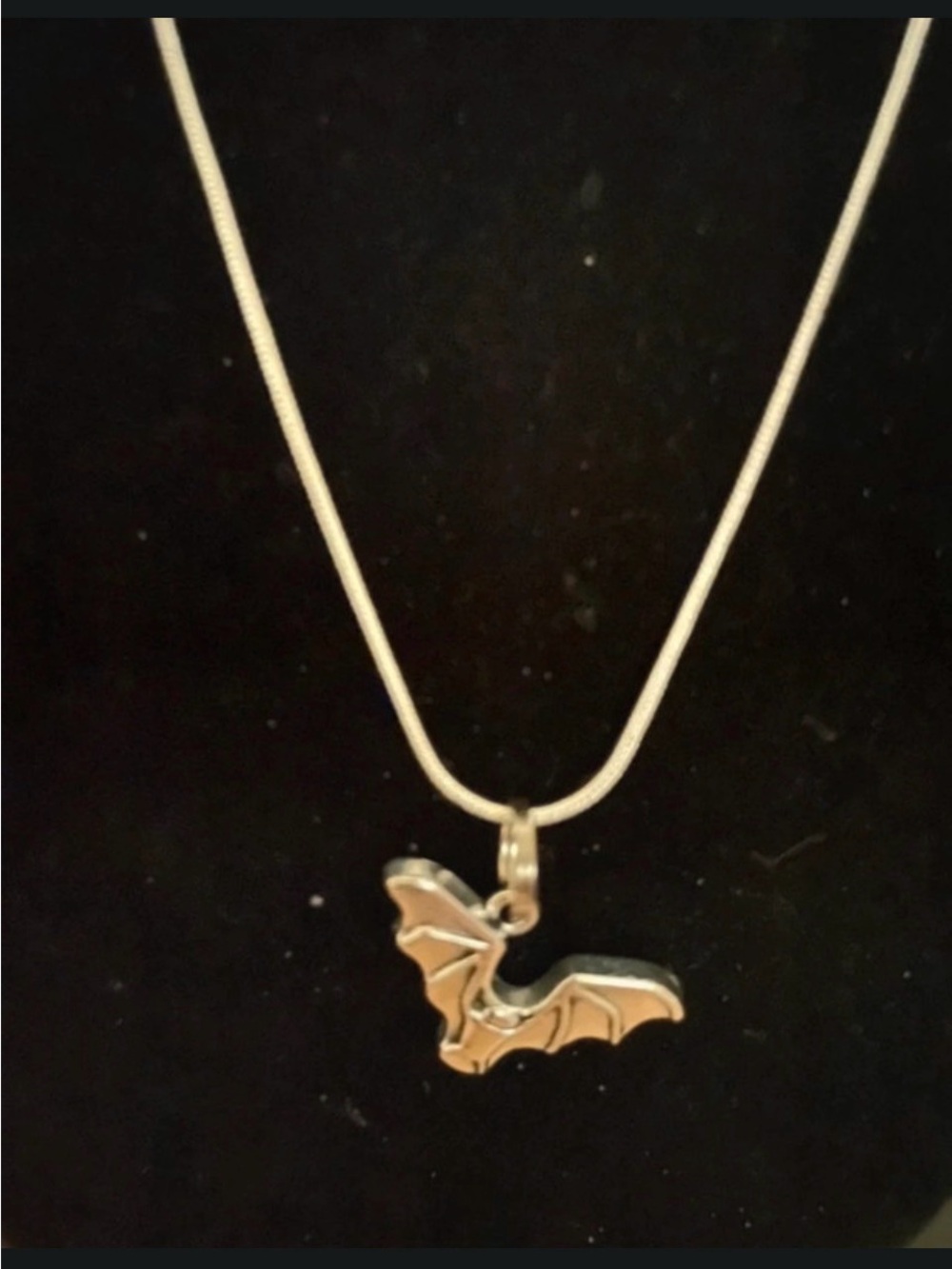 New Silver Tone Bat Pendant Necklace - Silver Tone Women’s Jewelry